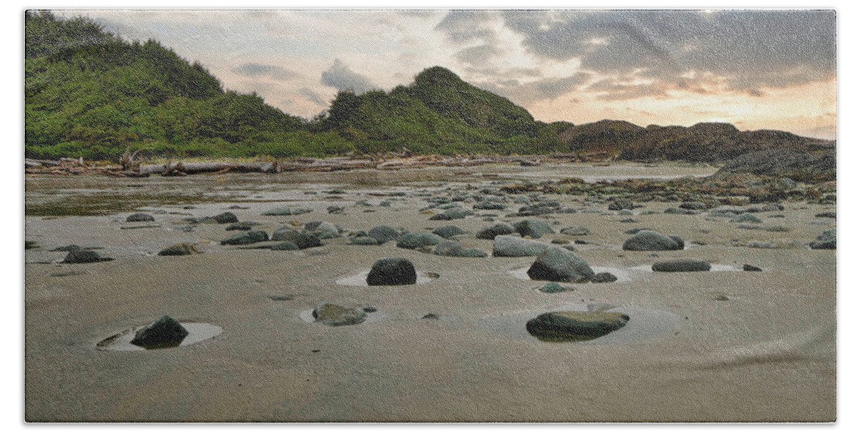 Landscape Beach Towel featuring the photograph Green Point Inlet by Allan Van Gasbeck
