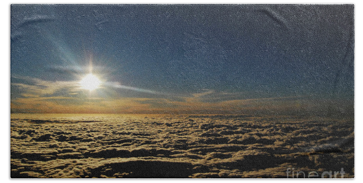 Photography Beach Towel featuring the photograph Haleakala Sunset 5 by Stephanie Gambini