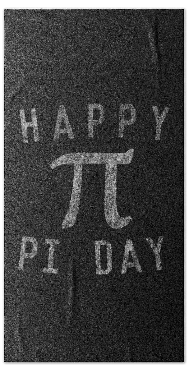 Funny Beach Towel featuring the digital art Happy Pi Day by Flippin Sweet Gear