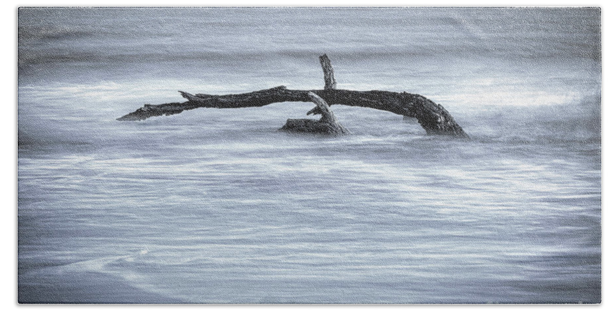 Nature Beach Towel featuring the photograph Harmonious Driftwood II by DB Hayes