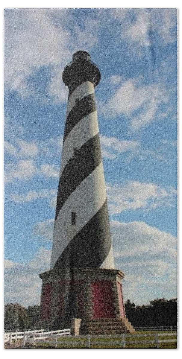 Cape Beach Towel featuring the photograph Hatteras Light by Lee Darnell