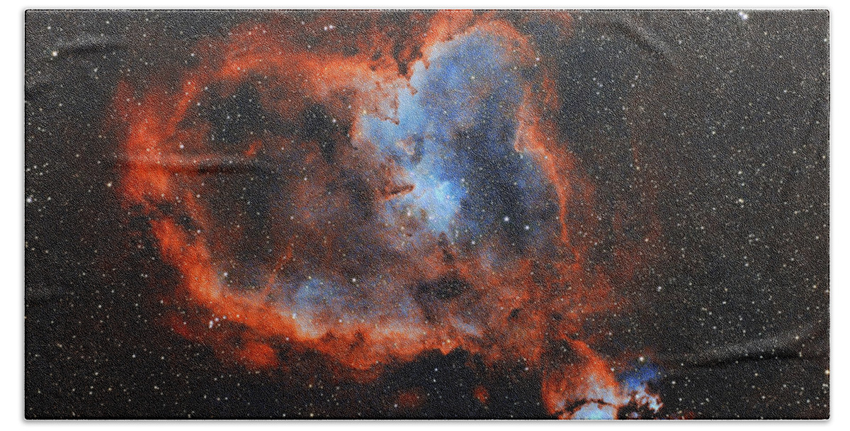 Nebula Beach Towel featuring the photograph Heart Nebula by Brian Weber