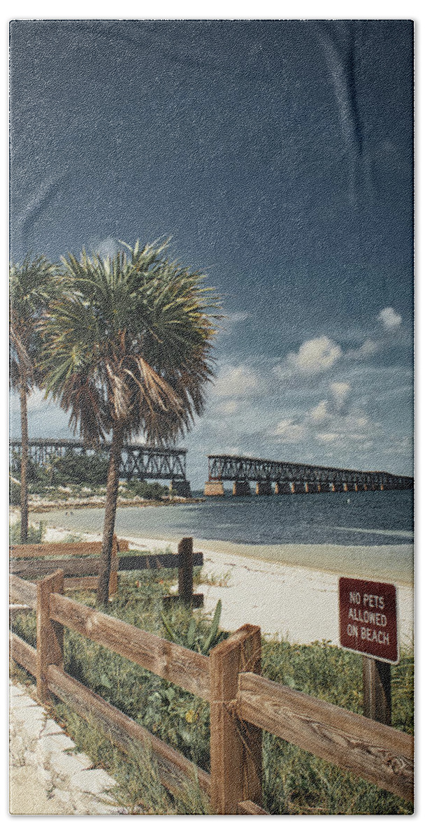 Tree Beach Towel featuring the photograph Heart of the Florida Keys by Portia Olaughlin