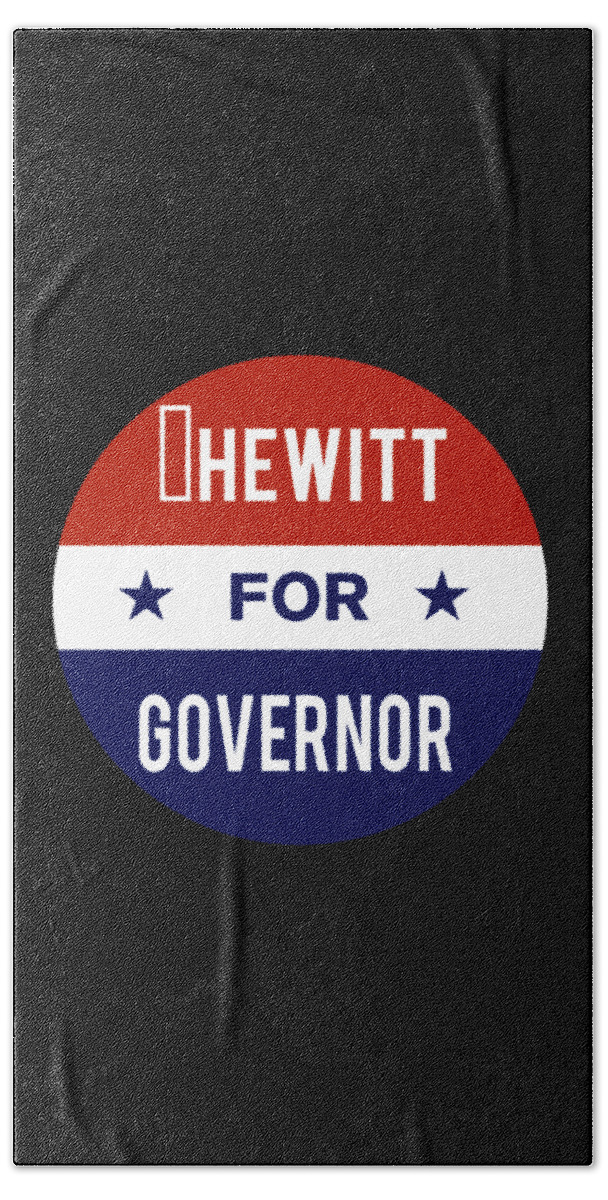 Election Beach Towel featuring the digital art Hewitt For Governor by Flippin Sweet Gear