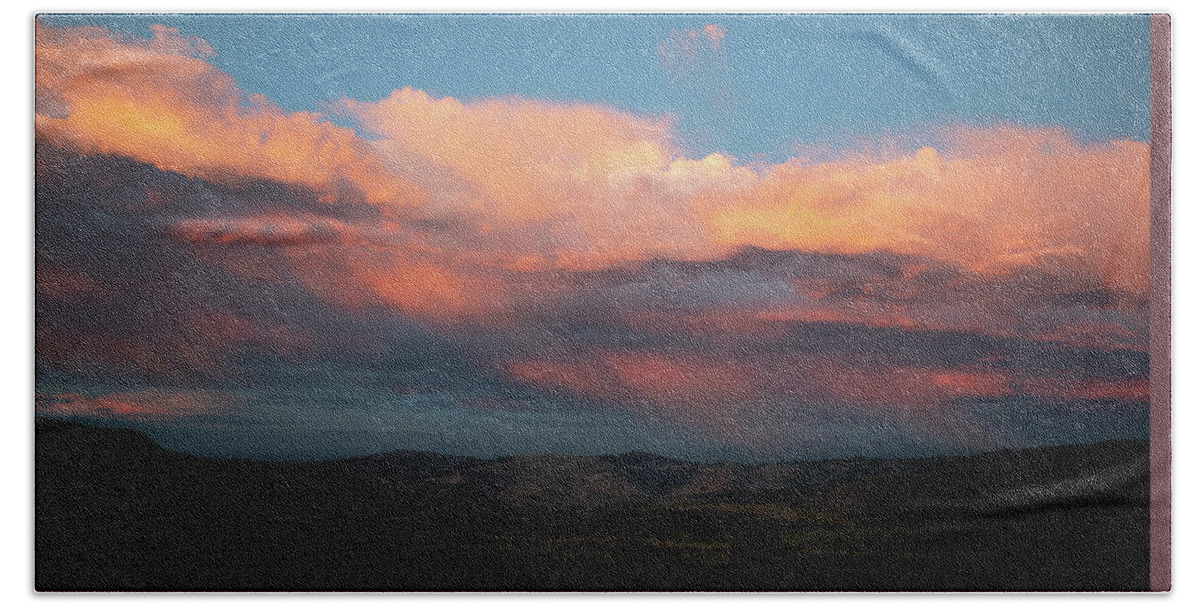 Sunset Beach Towel featuring the photograph High Desert Skies 7 by Ron Long Ltd Photography