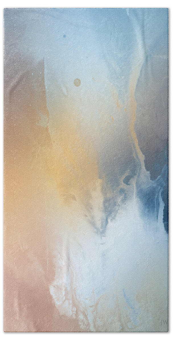 Emmett Beach Towel featuring the painting High Magus by John Emmett