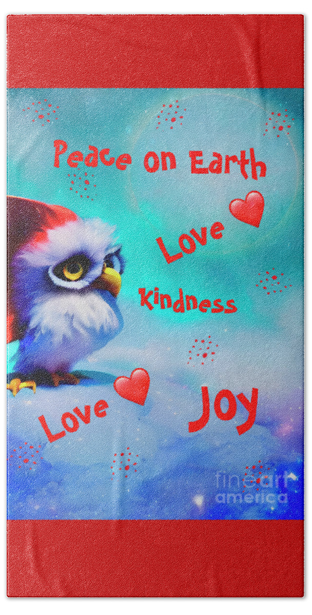 Baby Beach Towel featuring the digital art Holiday Kindness by Laurie's Intuitive