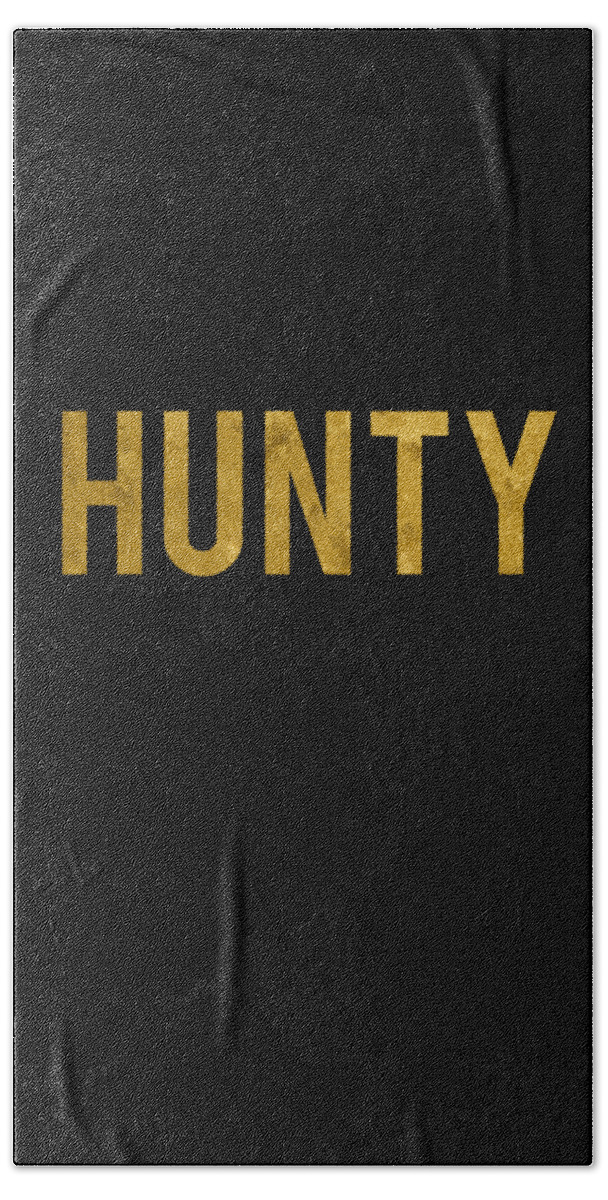 Funny Beach Towel featuring the digital art Hunty Drag Queen by Flippin Sweet Gear
