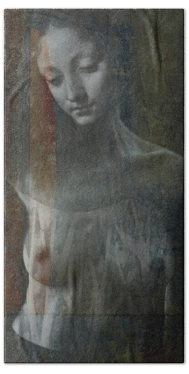 Woman Beach Sheet featuring the digital art If You Go Away by Paul Lovering
