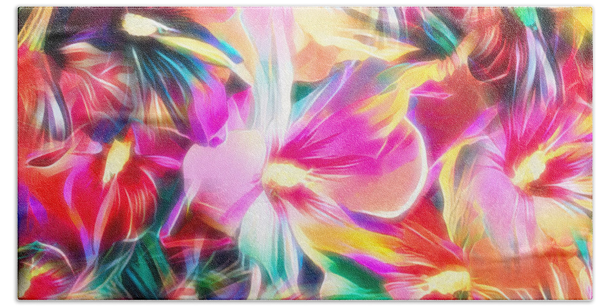 Floral Beach Towel featuring the photograph Illustrious Malva by Jack Torcello