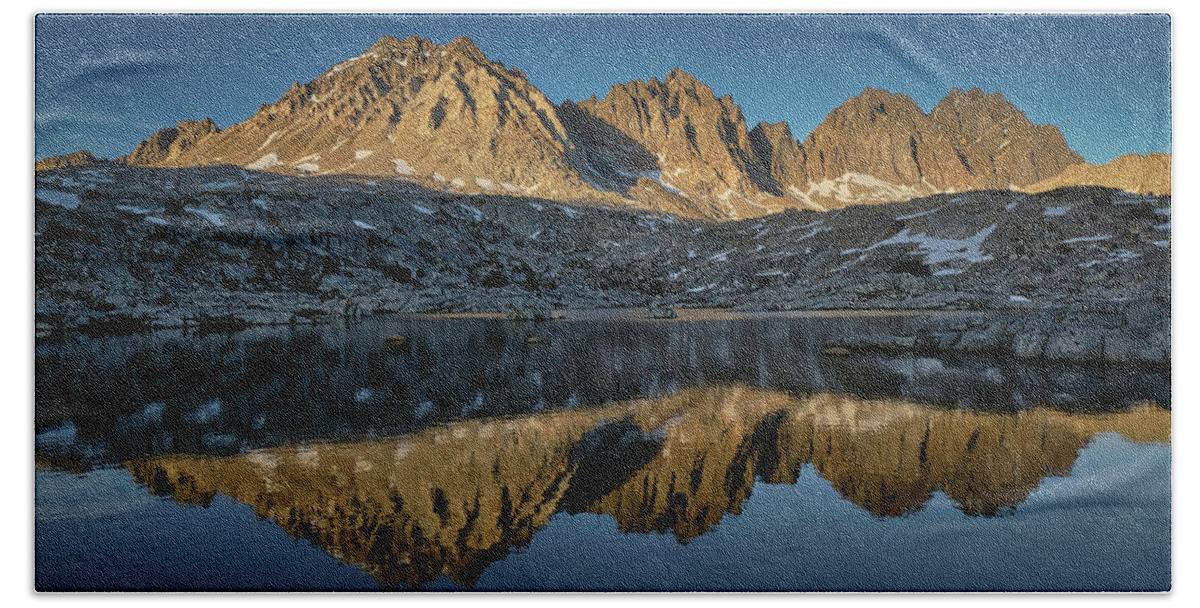 Eastern Sierra Beach Towel featuring the photograph Imperfect Reflection by Romeo Victor
