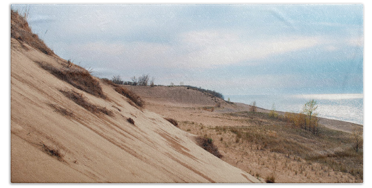 Indiana Dunes National Lakeshore Beach Towel featuring the photograph Indiana Dunes National Lakeshore Mt Baldy by Kyle Hanson