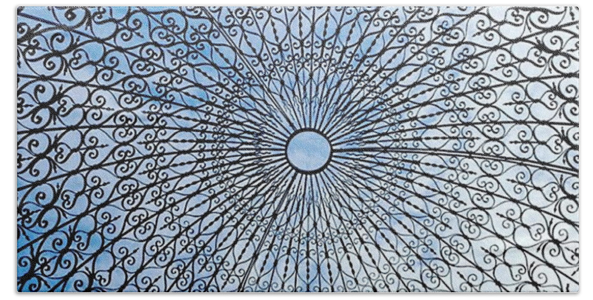 Iron Beach Towel featuring the photograph Iron Lace Dome by Vicki Noble