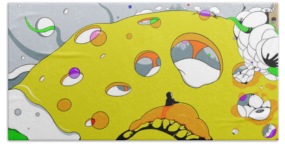 Space Beach Towel featuring the digital art Jonah Hill by Craig Tilley