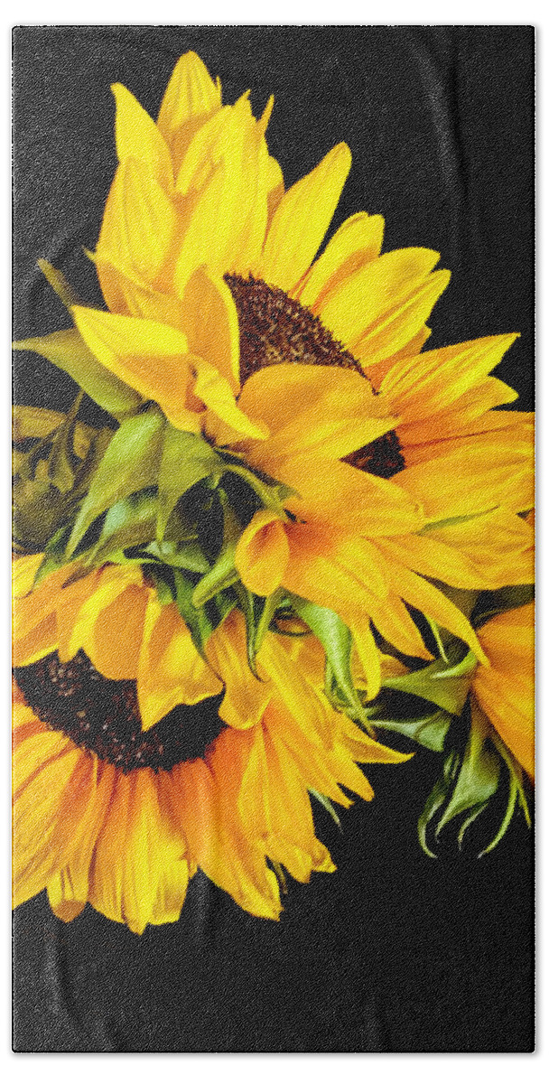 Sunflowers Beach Towel featuring the photograph Joy of Summer by Barbara Zahno