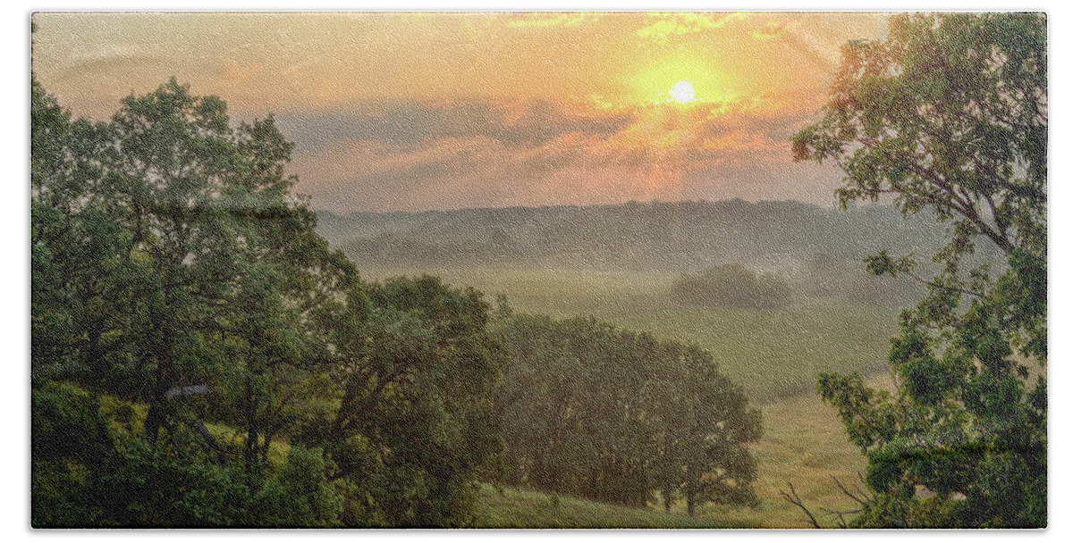 Summer Landscapes Beach Towel featuring the photograph July Morning Along the Ridge by Bruce Morrison