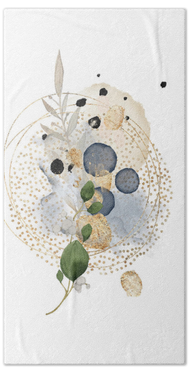 Botanical Art Beach Towel featuring the digital art Kash by Fifth Avenue Art Prints