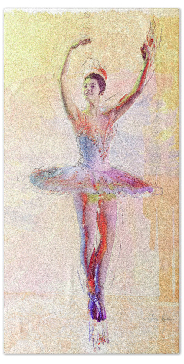Ballerina Beach Towel featuring the photograph Kayla Cassaboon_Sugar Plum Fairy by Craig J Satterlee