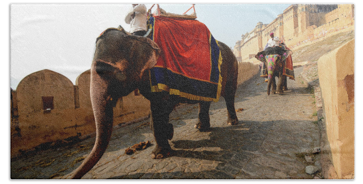 India Beach Towel featuring the photograph Kingdom Come II - Amber Fort, Rajasthan. India by Earth And Spirit