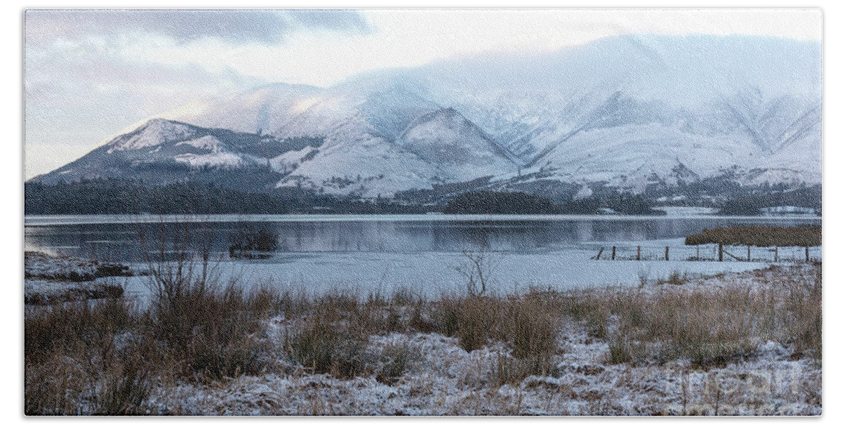 Sunset Beach Towel featuring the photograph Lake District in Winter by Perry Rodriguez