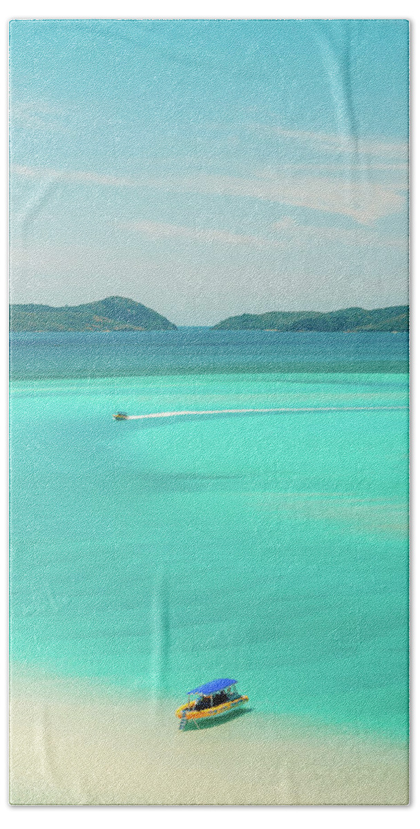 Whitsunday Islands Beach Towel featuring the photograph Laxy Dayzey by Az Jackson