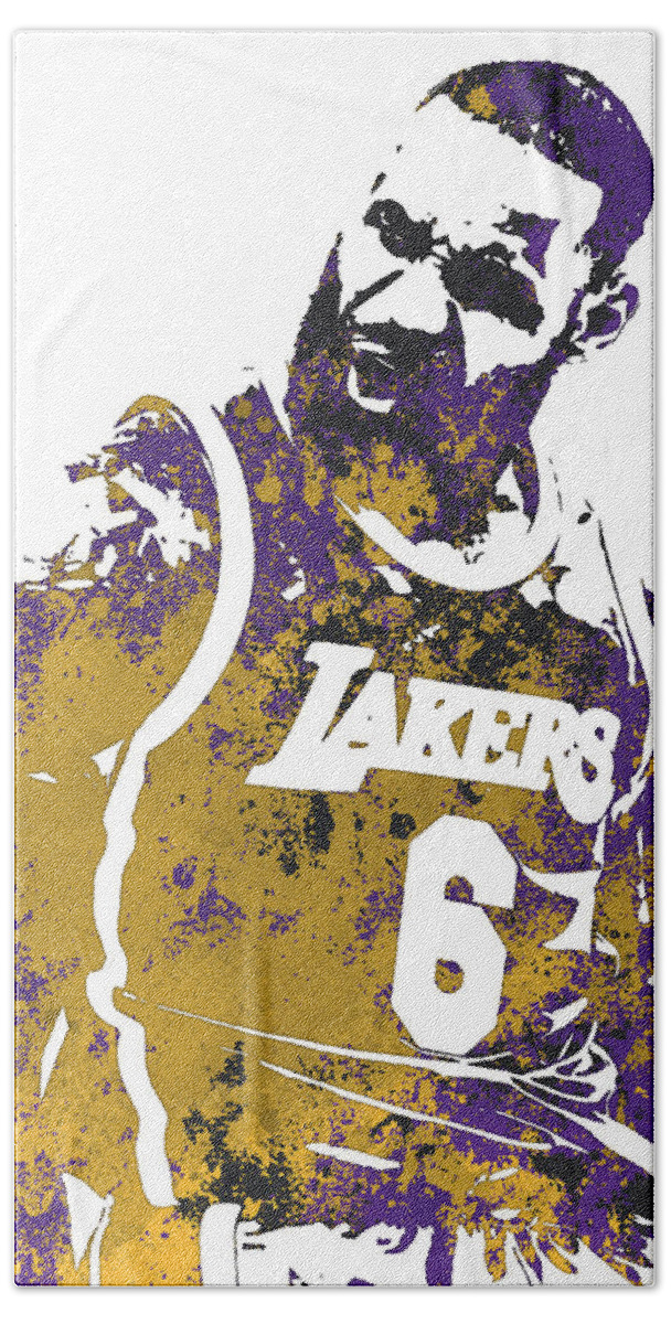 LeBron James Lakers Mixed Media Poster
