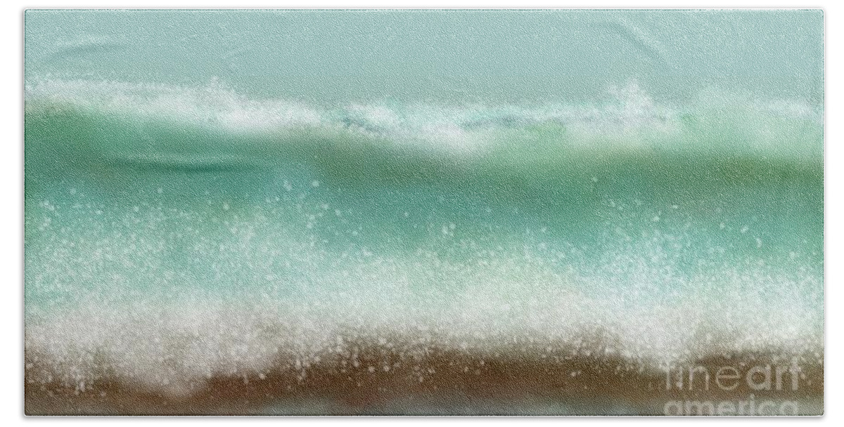 Art Beach Towel featuring the digital art Let it Rip 2020   Julie Grimshaw by Julie Grimshaw