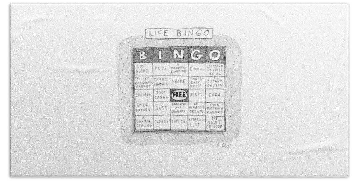 Life Bingo Beach Sheet