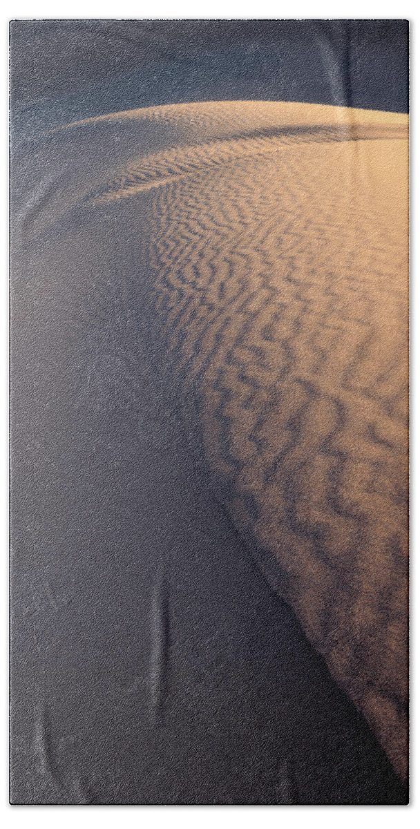 San Dune Beach Towel featuring the photograph Light at Sand Dune by Peter Boehringer
