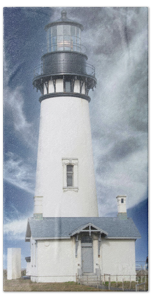Lighthouse Beach Sheet featuring the photograph Lighthouse by Jim Hatch