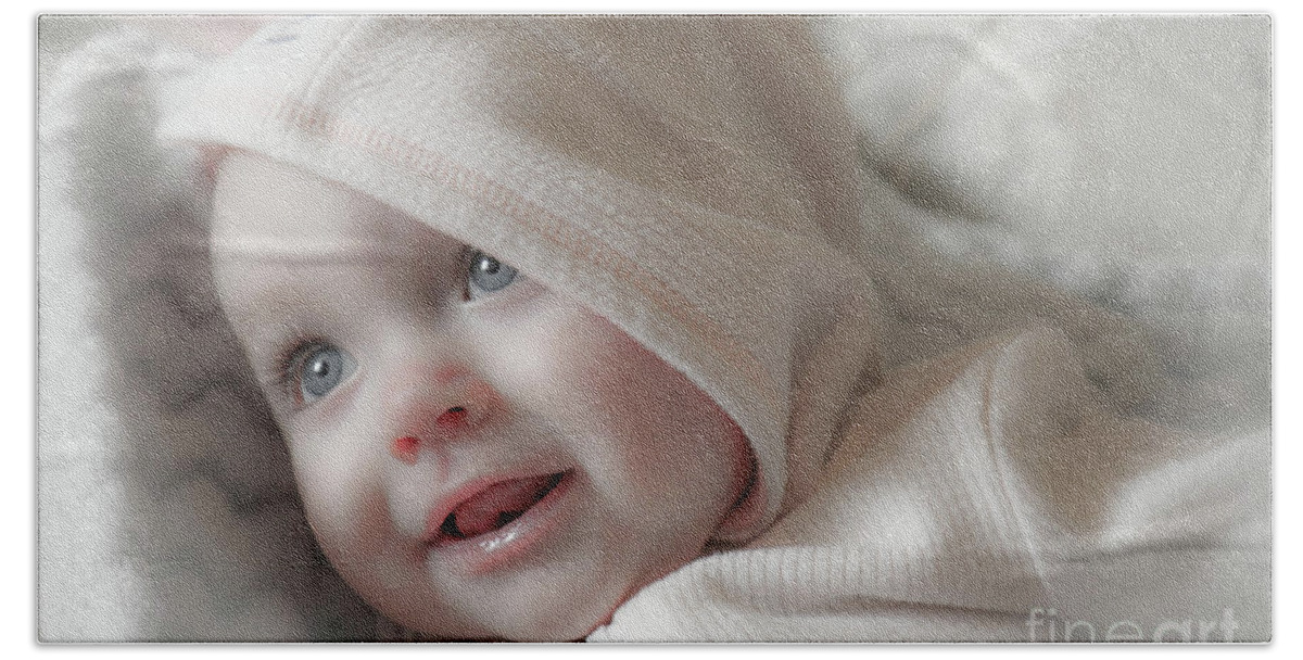 Baby Beach Towel featuring the photograph Little Girl by Veronica Batterson