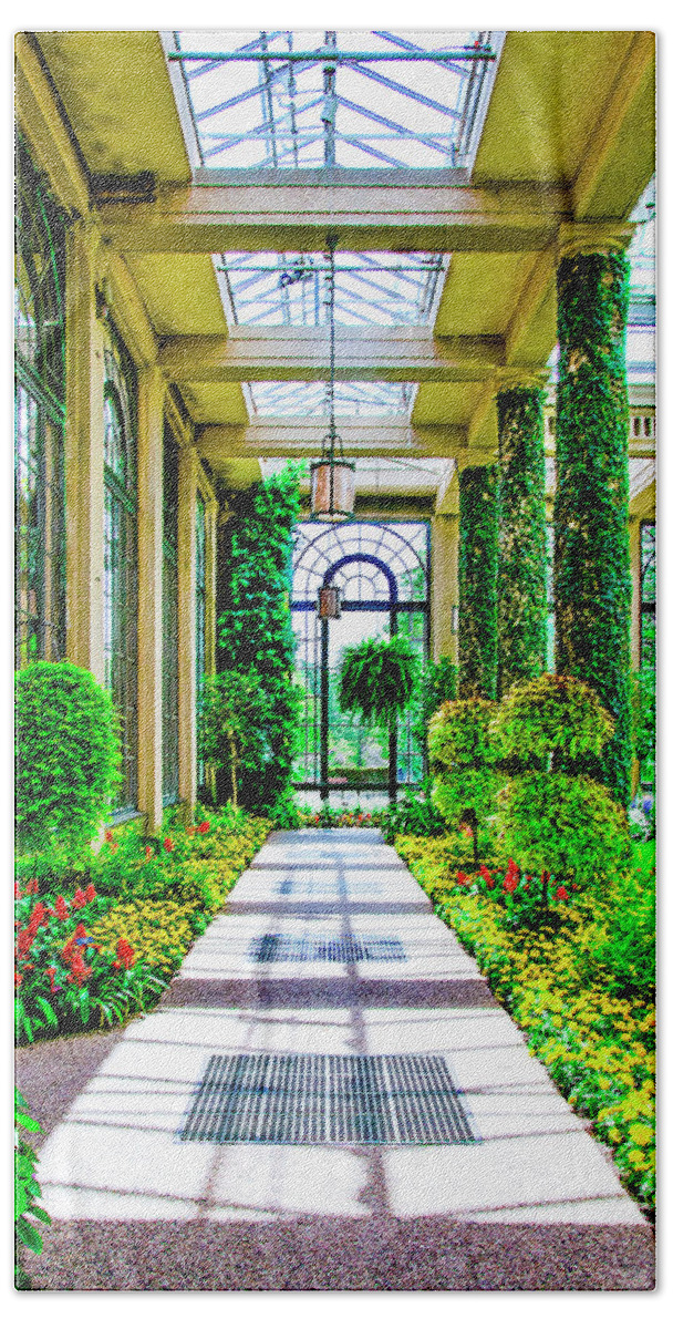 Longwood Gardens Beach Towel featuring the photograph Longwood by Greg Fortier
