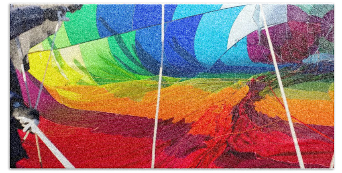 Albuquerque International Ballon Fiesta Beach Towel featuring the photograph Looking In 2 by Segura Shaw Photography