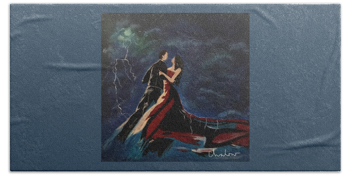  Beach Towel featuring the painting Love Spell by Charles Young