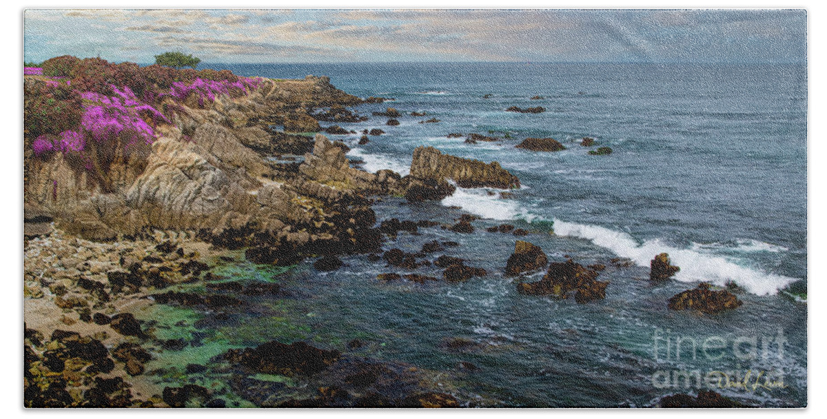 Beach Beach Towel featuring the photograph Lover's Point Rocky Coast by David Levin