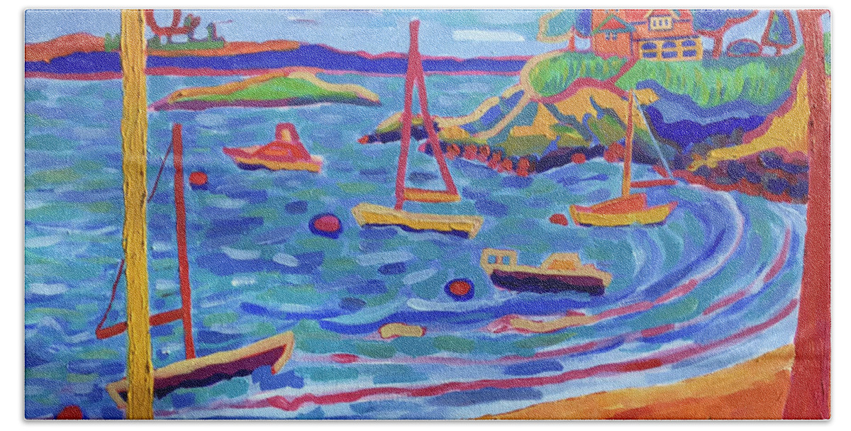 Beach Beach Towel featuring the painting Magnolia by Debra Bretton Robinson