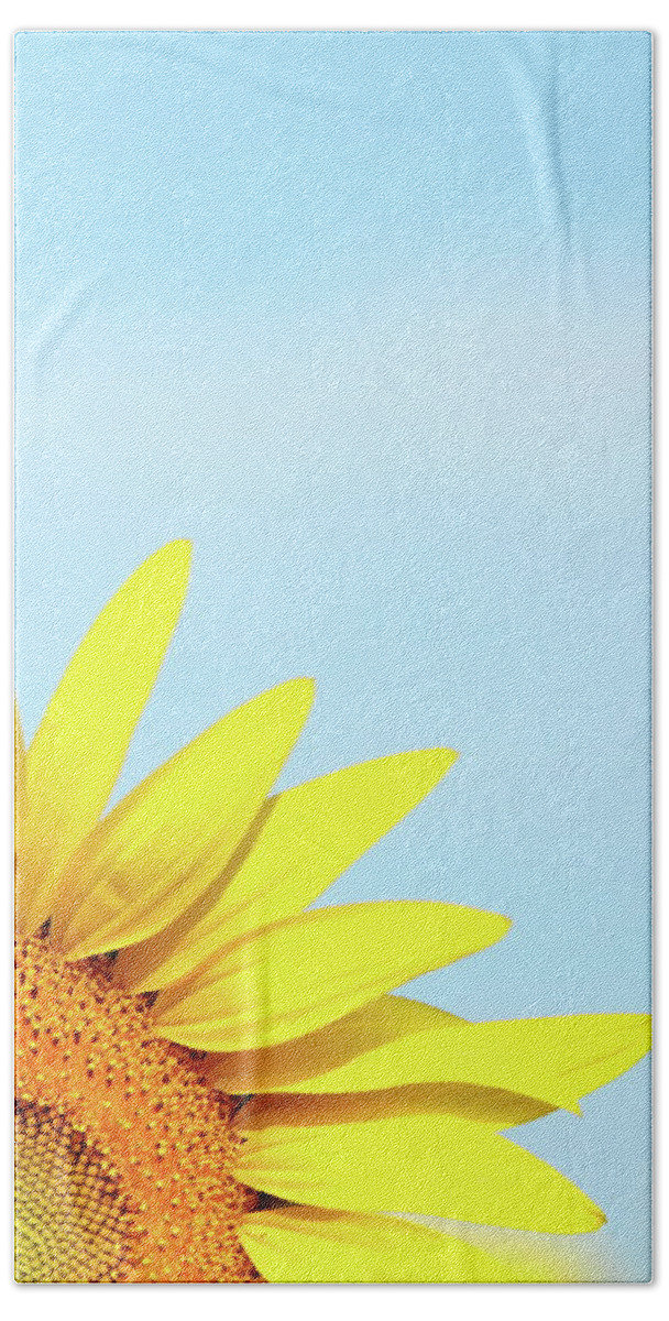 Sunflower Beach Towel featuring the photograph Make My Day by Lens Art Photography By Larry Trager