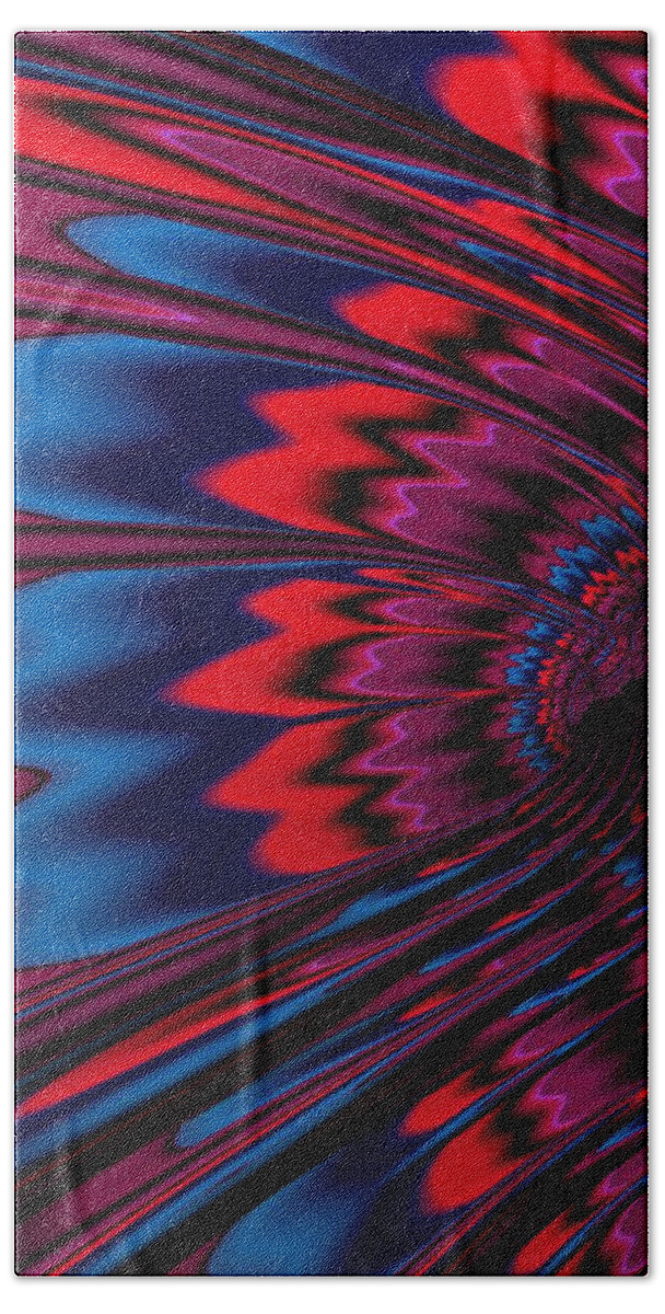 Fractal Beach Towel featuring the digital art Manifest #3 by Mary Ann Benoit