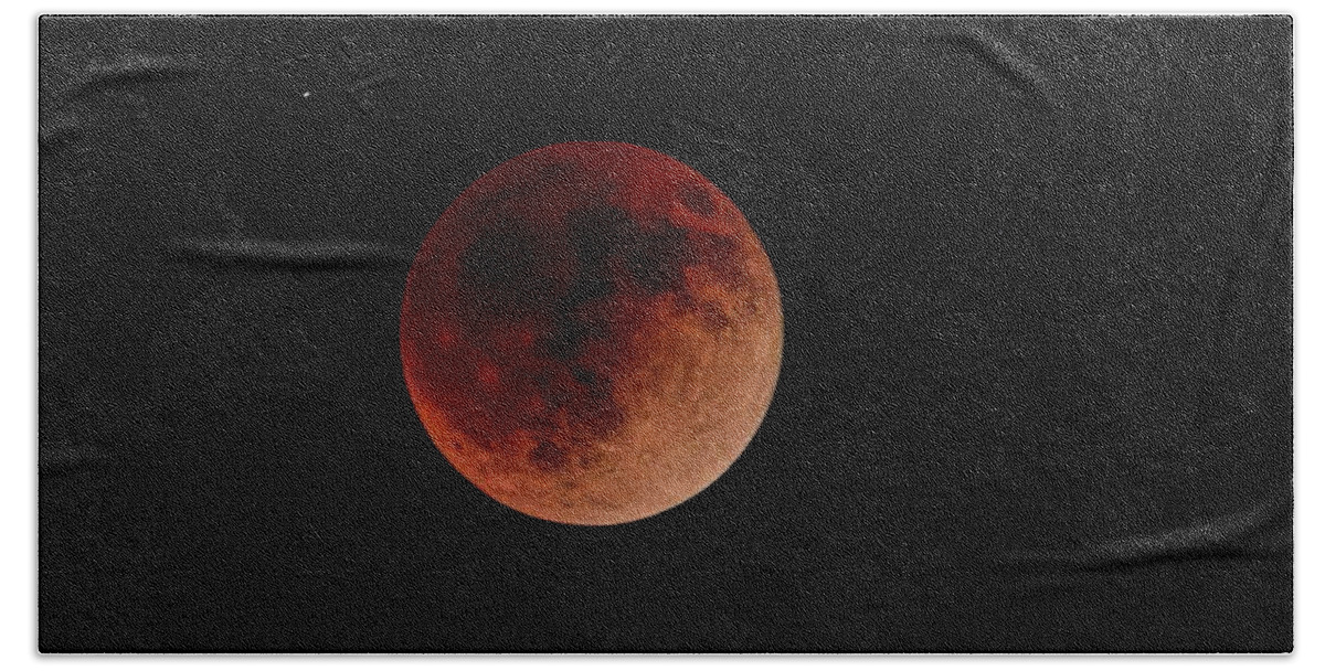 Full Moon Beach Towel featuring the photograph May 16 2022 Super Blood Moon by Dale Kauzlaric