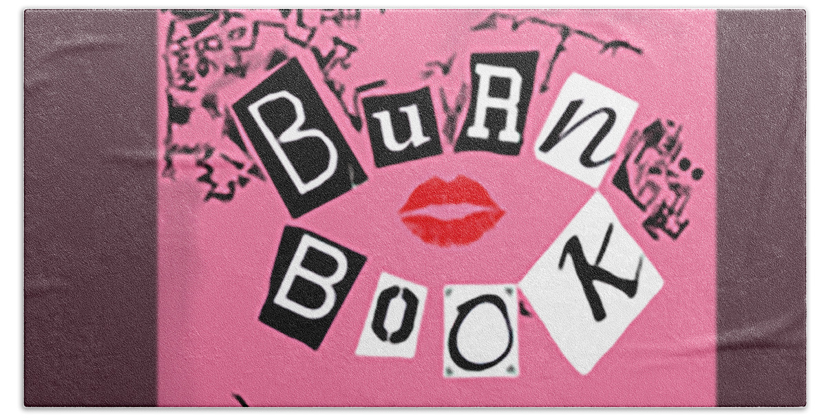 Mean Girls Burn Book with the Plastics Beach Towel by Forbes Makkah -  Pixels Merch