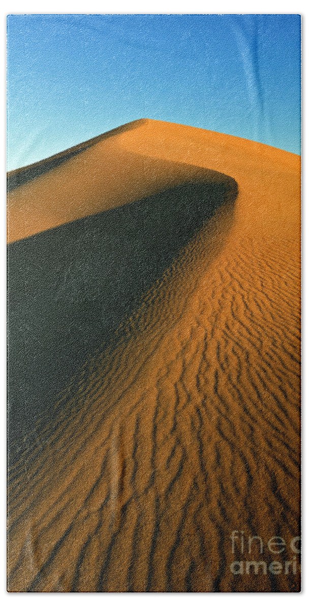 Mesquite Flats Sand Dunes Beach Towel featuring the photograph Mesquite Flats sand dunes, Death Valley, California by Neale And Judith Clark