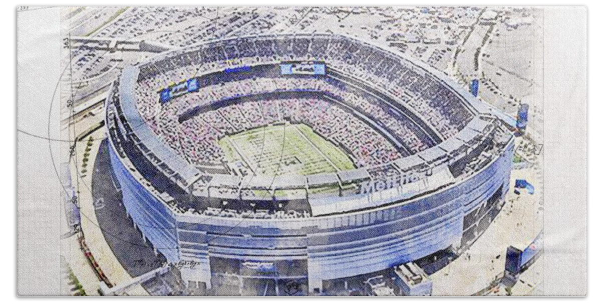 Metlife Stadium Aerial View Nfl New York Giants Stadium New York