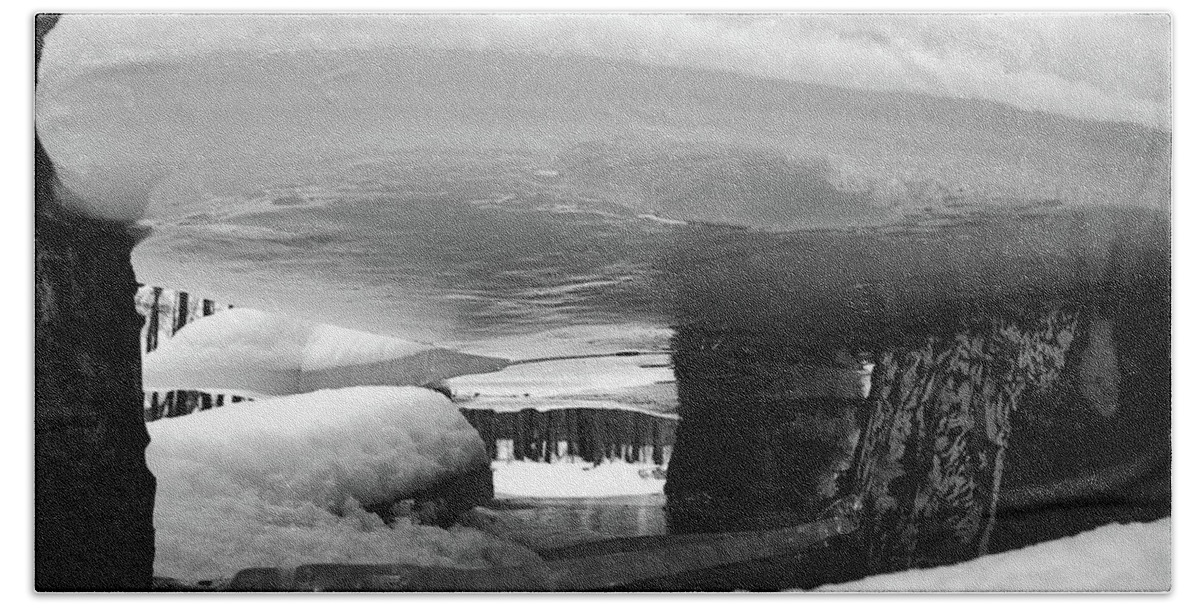 Tunnel Beach Towel featuring the photograph Mini Ice Tunnel by Carl Marceau