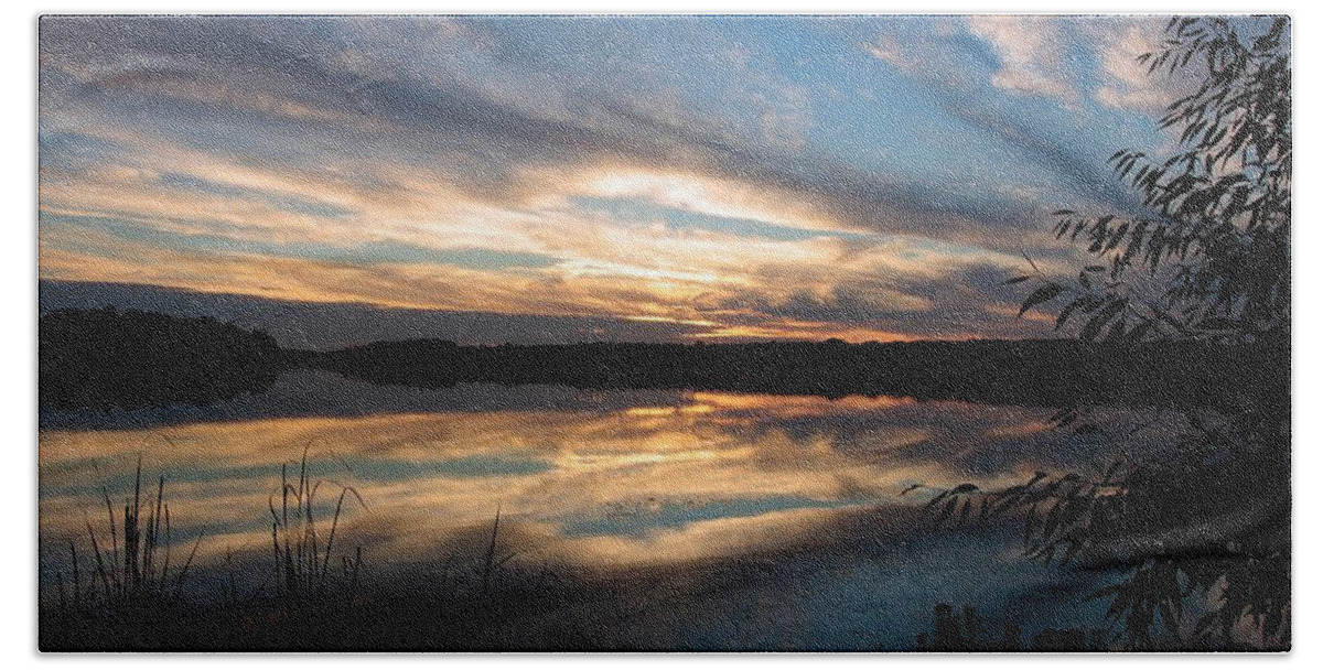Lake Beach Towel featuring the photograph Mirror Lake by Mary Walchuck