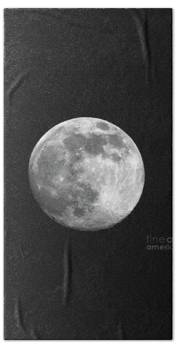 Moon Beach Towel featuring the photograph Moon by Tom Conway