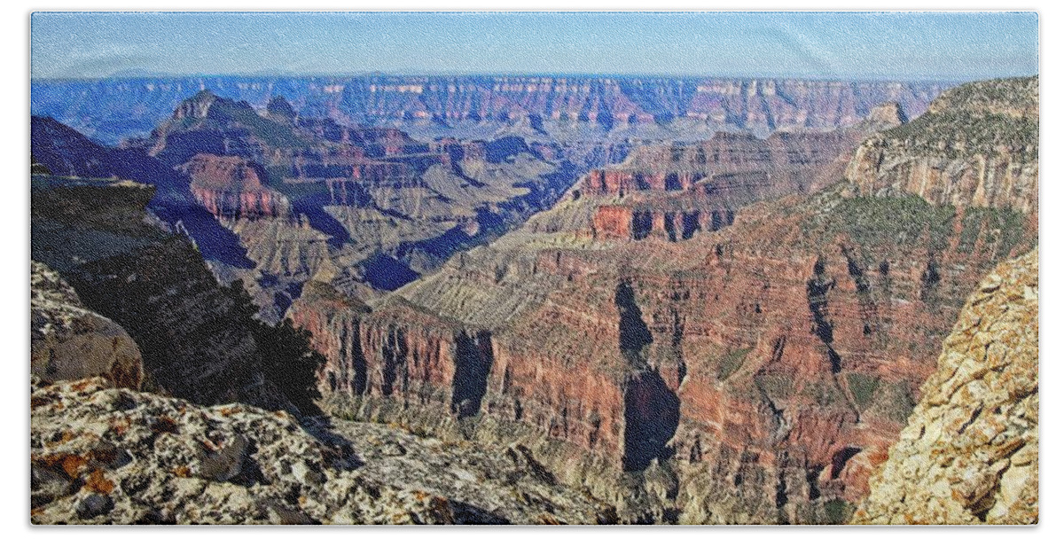 America Beach Towel featuring the photograph Morning at the North Rim by Ronald Lutz