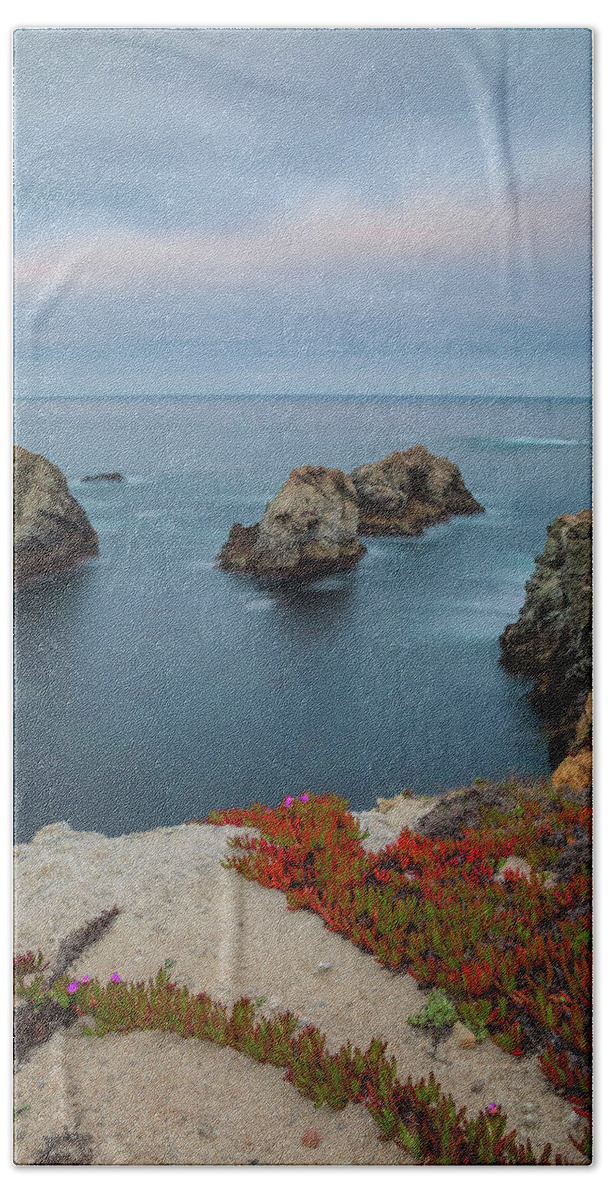 Landscape Beach Towel featuring the photograph Morning Blue by Jonathan Nguyen