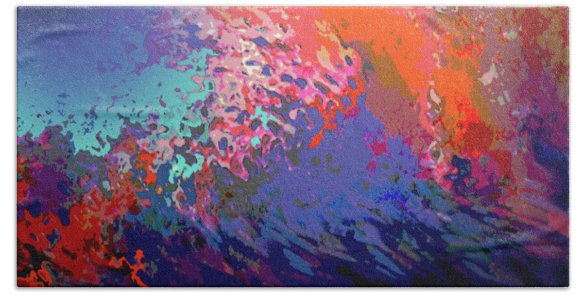 Abstract Beach Towel featuring the photograph Movement And Color by Ian MacDonald