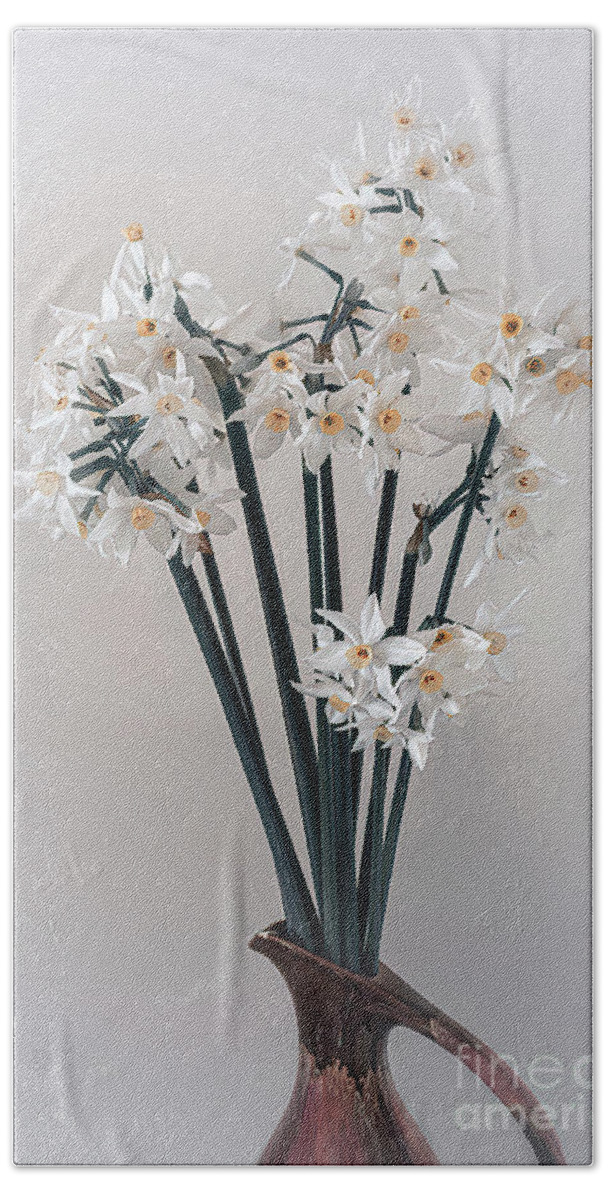 Flowers Beach Towel featuring the photograph Narcissus by Elaine Teague
