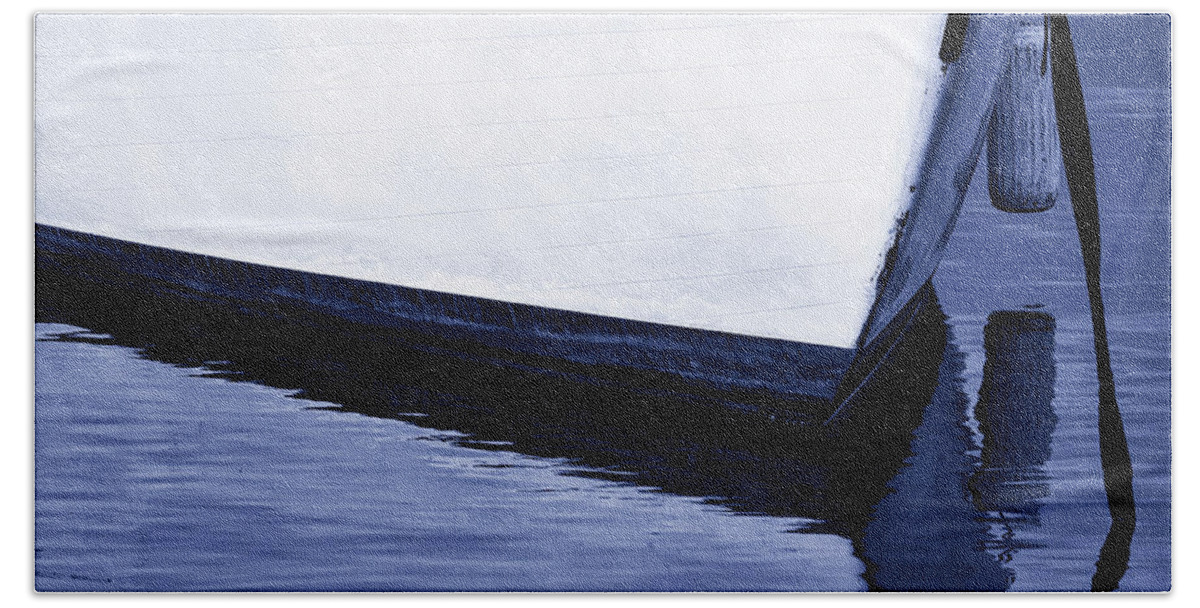 Boat Beach Towel featuring the photograph Nautical Blues, San Diego Harbor by Joseph S Giacalone